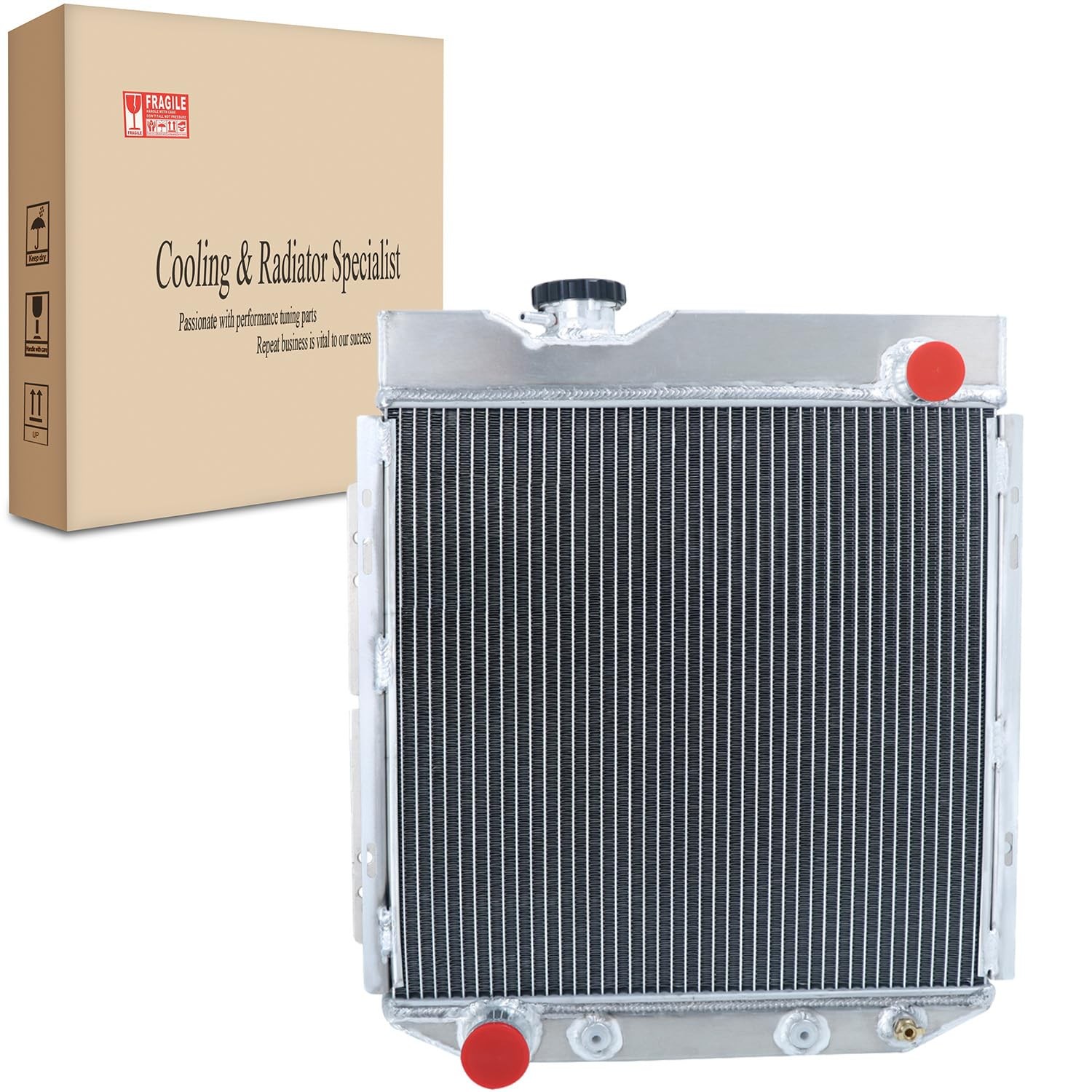 3 Row Core Aluminum Radiator for 1964-1966 Mustang 1960-1965 Falcon 5.0L V8