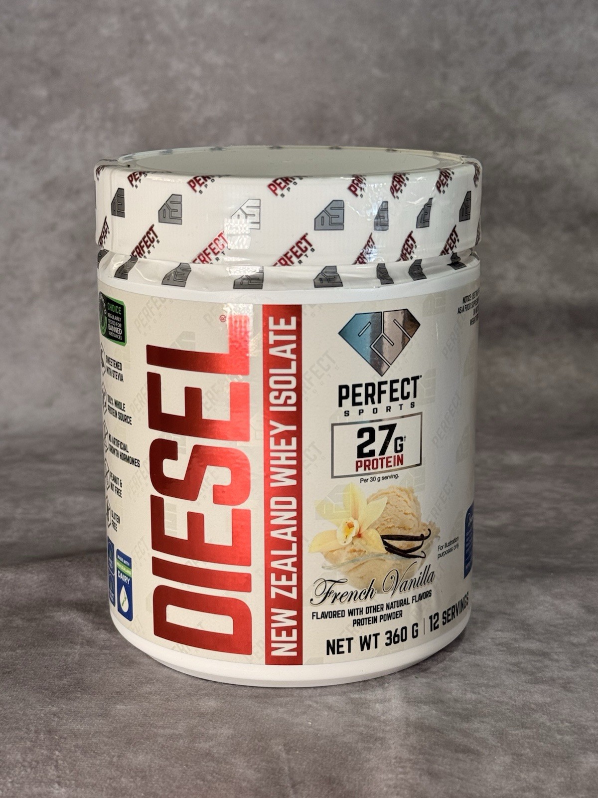 Perfect Sports Diesel Whey Isolate Powder French Vanilla 27g Protein 360g