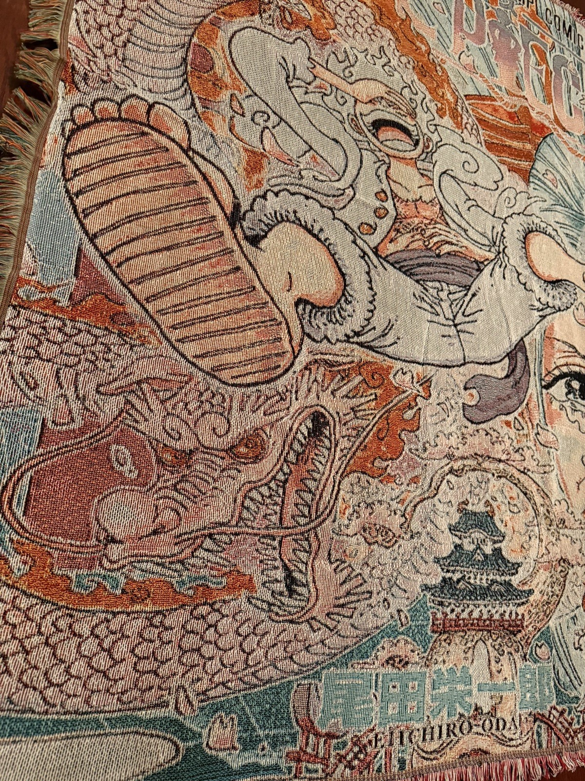 🇺🇸 One Piece Anime Woven Tapestry Throw Blanket. NEXT DAY SHIPPING‼️