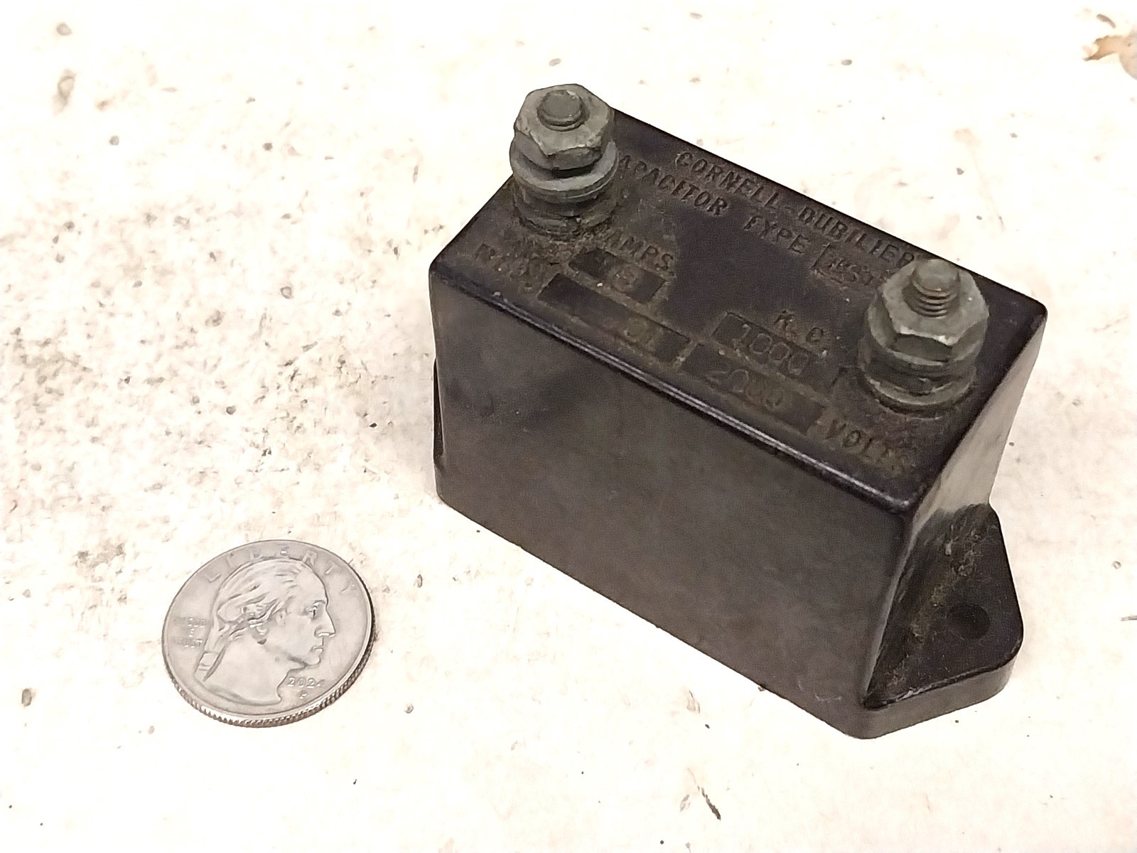 Nice 0.01 uF 2000 V Mica Capacitor / Old Vintage Ham Radio Tube Transmitter Amp