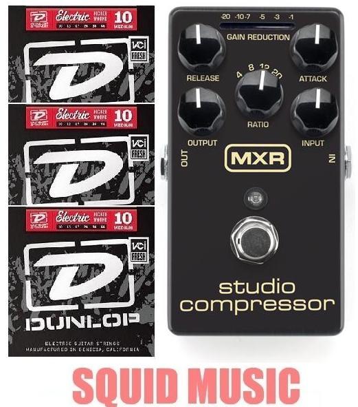 MXR Dunlop Studio Compressor M-76 Guitar Effect M76 True Bypass ( 3 STRING SETS)