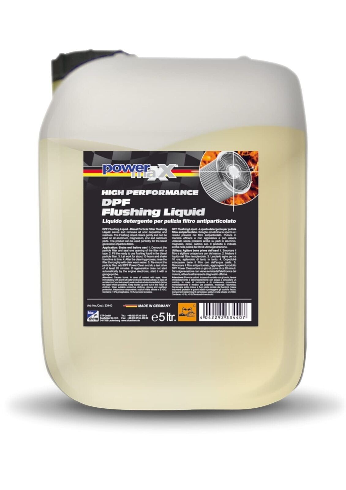 Clogged FAP and Catalyst Cleaner, Certified TÜV 5 Liters