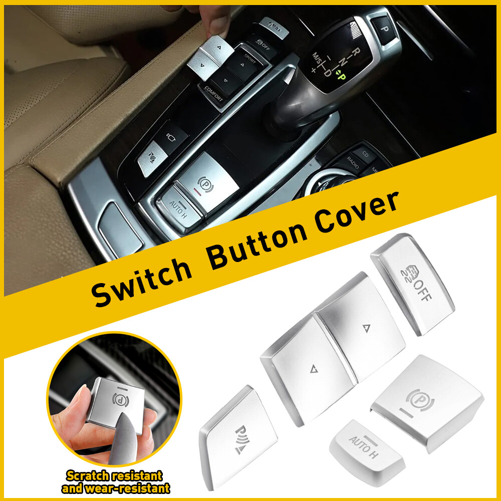 Handbrake Gear Shift Panel Switch Button Cover For BMW 5 Series F10 2010-2017
