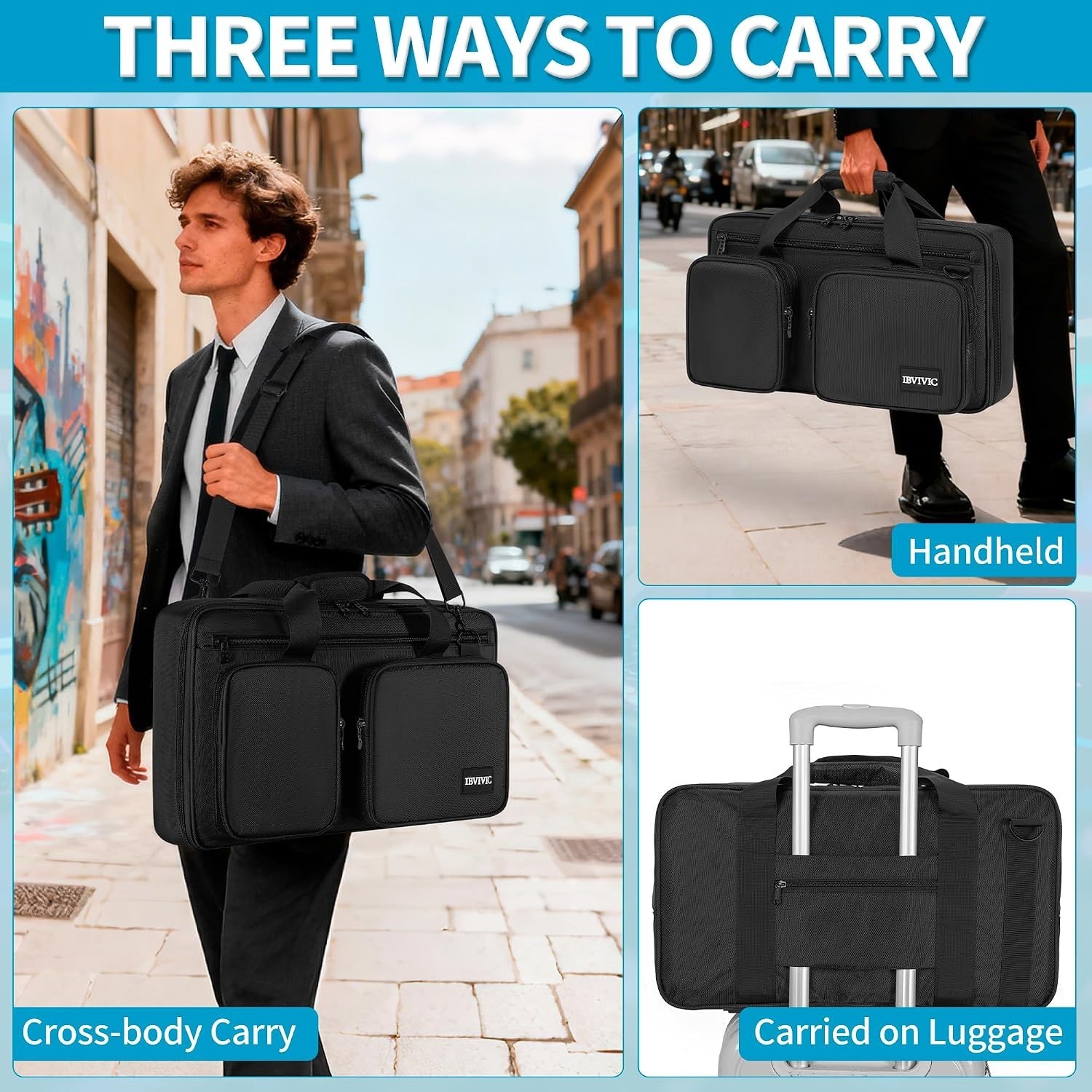 Durable DJ Controller Bag - Lightweight, Shockproof, & Organized for Travel