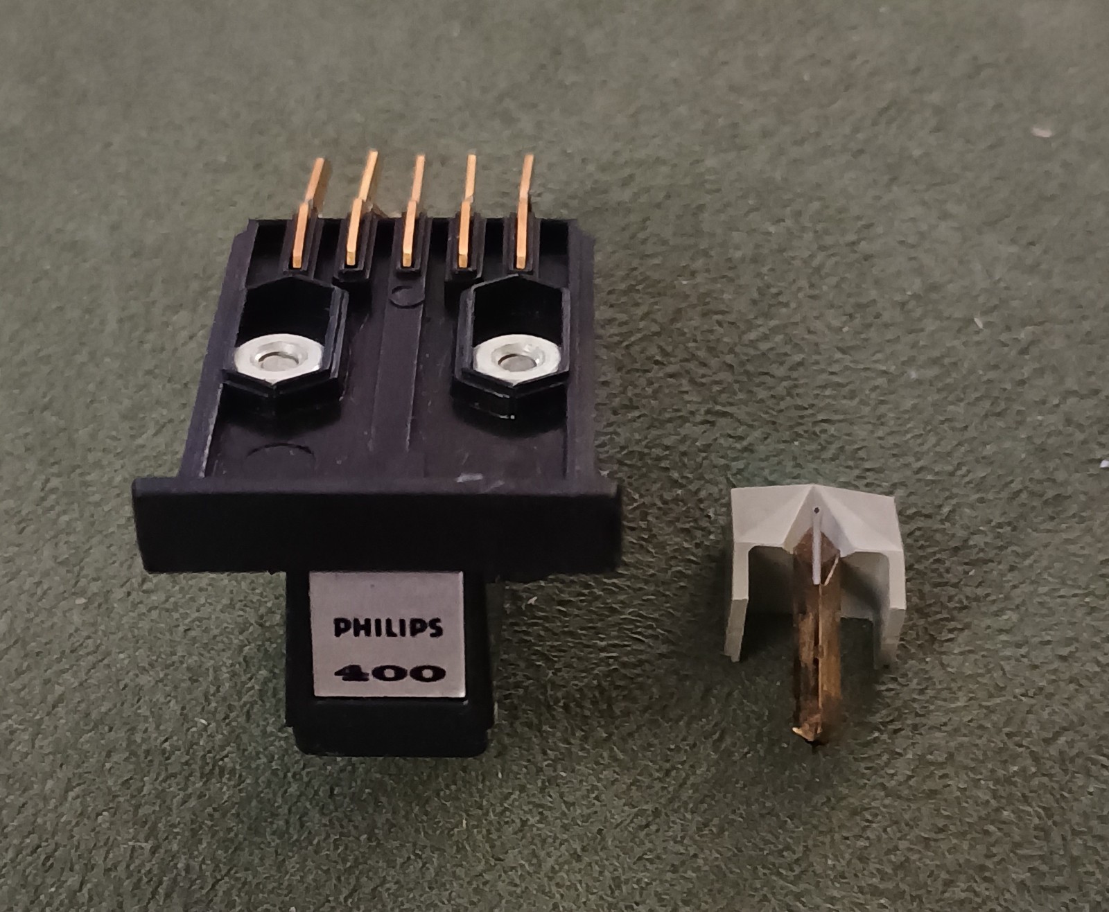 Philips GP 400 head with original pin, on Philips mkll sled