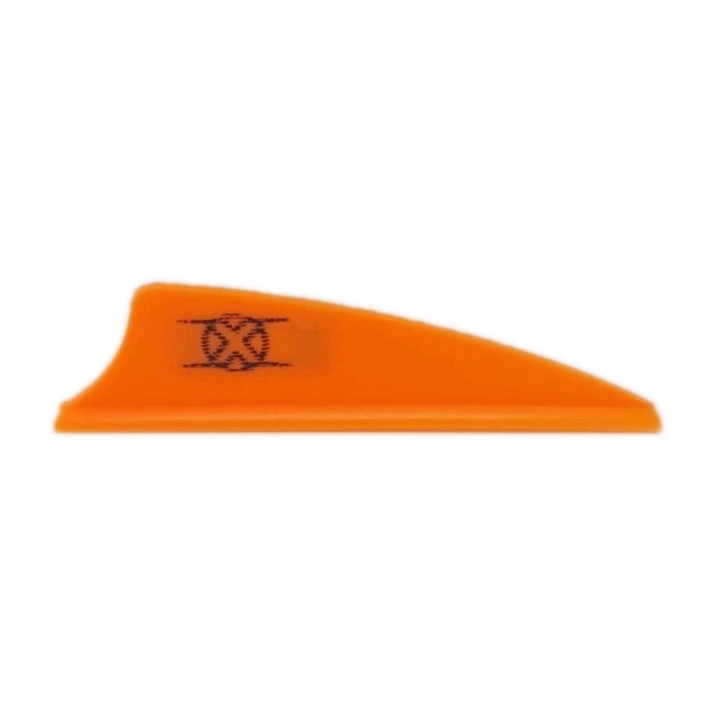 100 Pack Bohning X Vanes 1.5" FITA Target & Field Archery Arrow Vanes: Orange