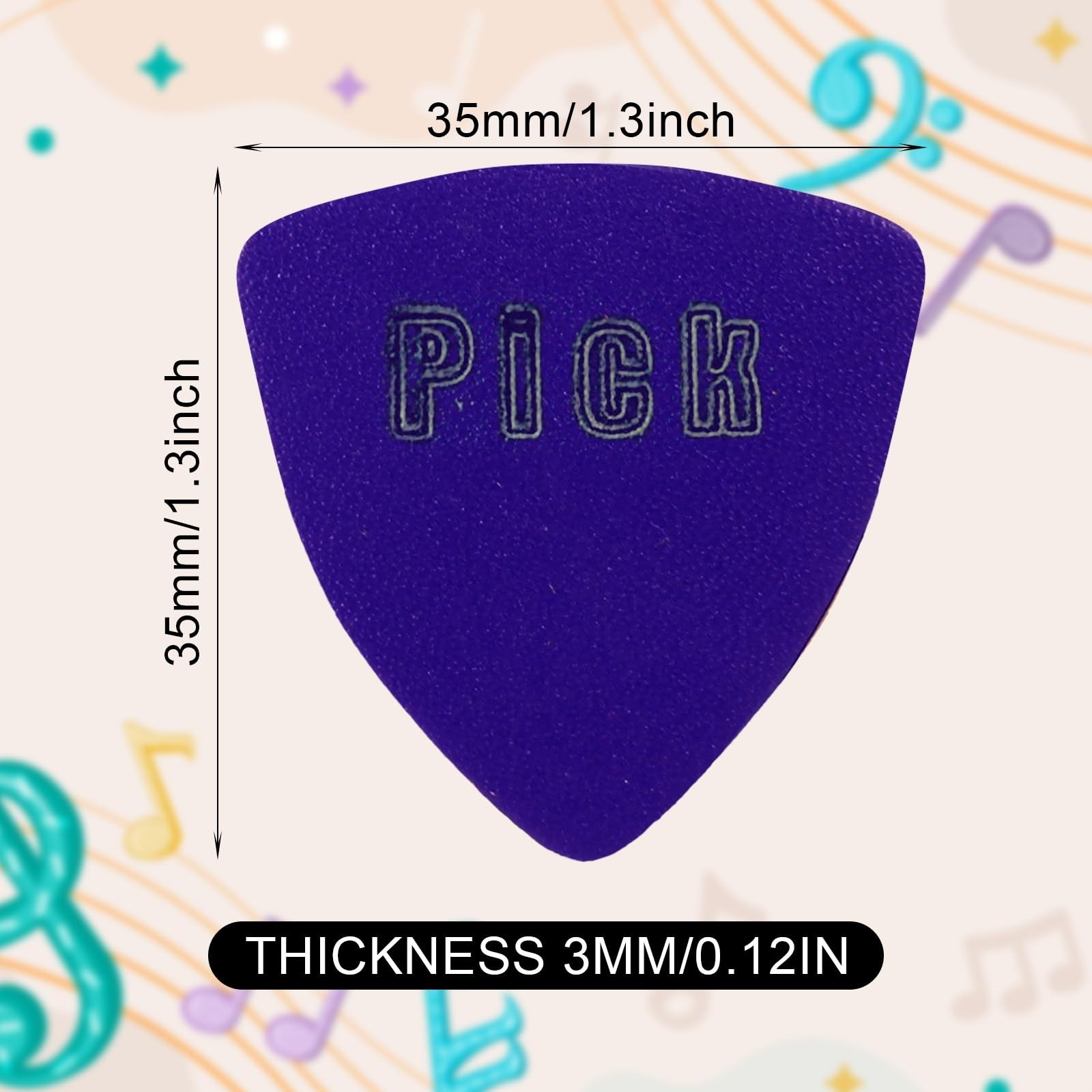 8 Pcs Soft Leather Ukulele Picks Includes 4 Hollow Diamond and 4 Triangle Sha...