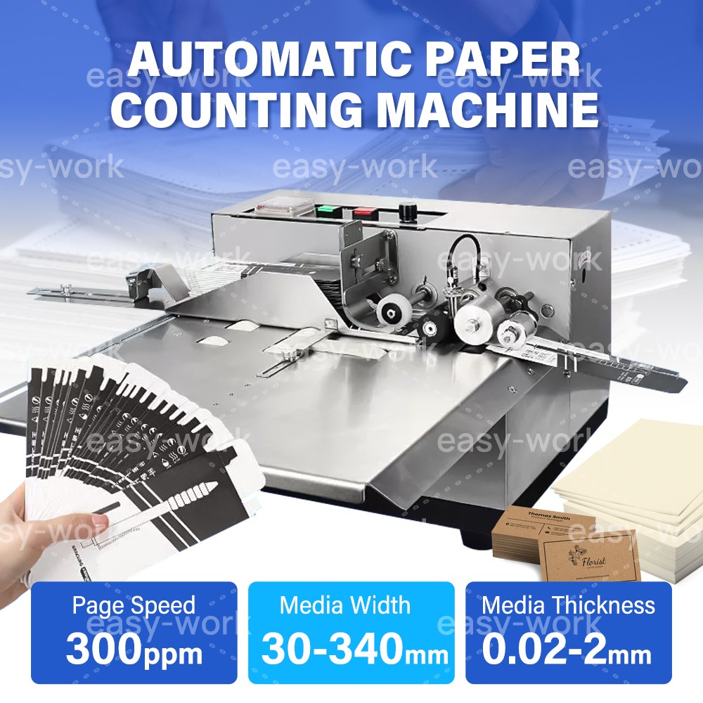 Automatic High-Speed Paper Counting Machine Paper Card Tag Label Counting 110V