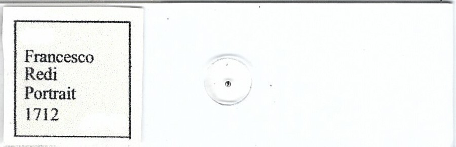 Francesco Redi Portrait 1712 Microphotograph Microscope Slide