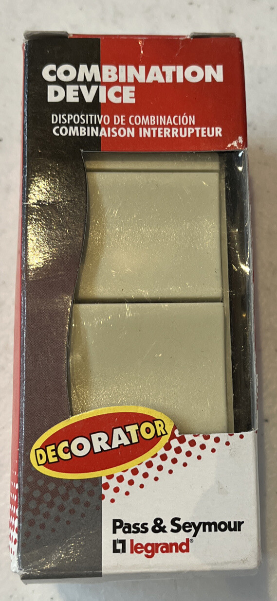 PASS & SEYMOUR LEGRAND #TM811-ICC6 2 Single Pole Switches 15A 120V Ivory