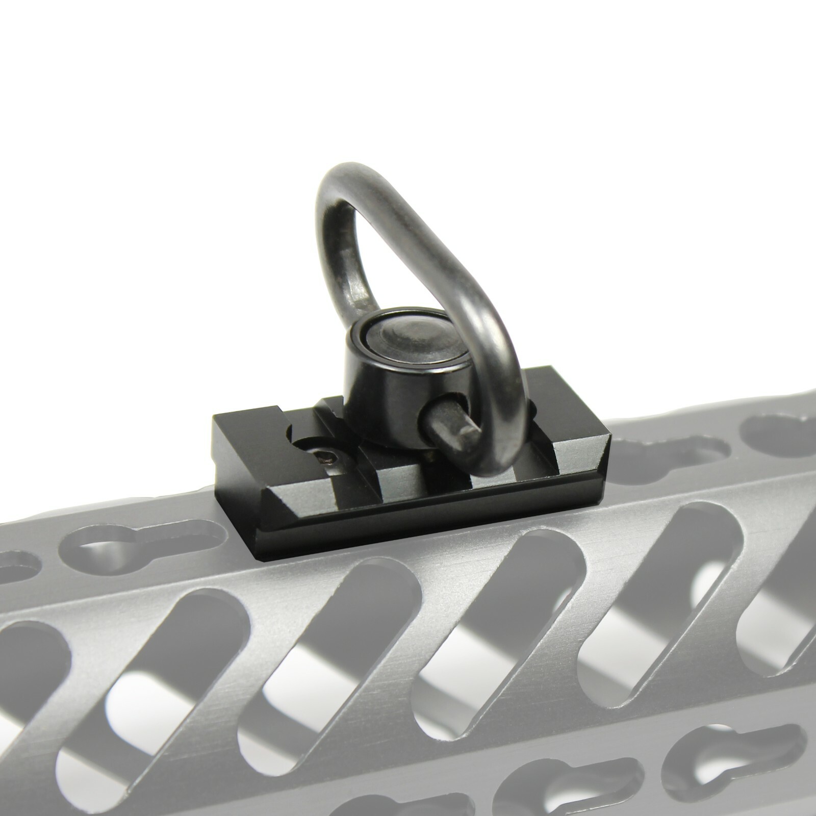 Keymod & M-LOK 3 Slot Picatinny Rail Section with QD Push Button Sling Swivel