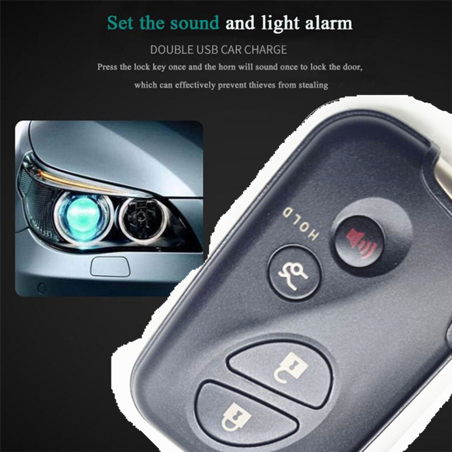 Keyless Entry Car Engine Start Alarm System Remote One-Button Starter Stop Kit