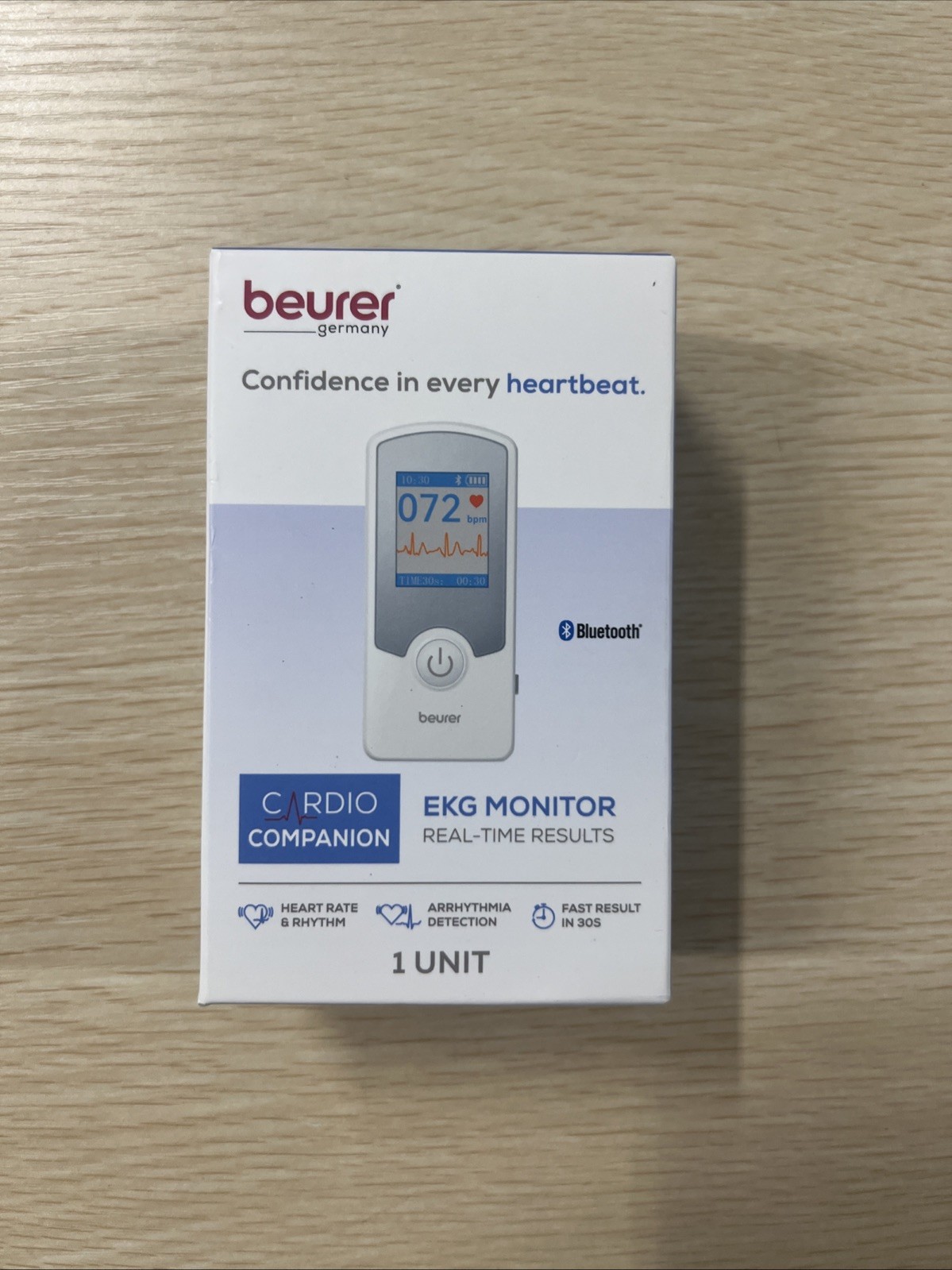 Beurer EKG Monitor J39 Cardio Companion Real Time Results ME75 Bluetooth NEW