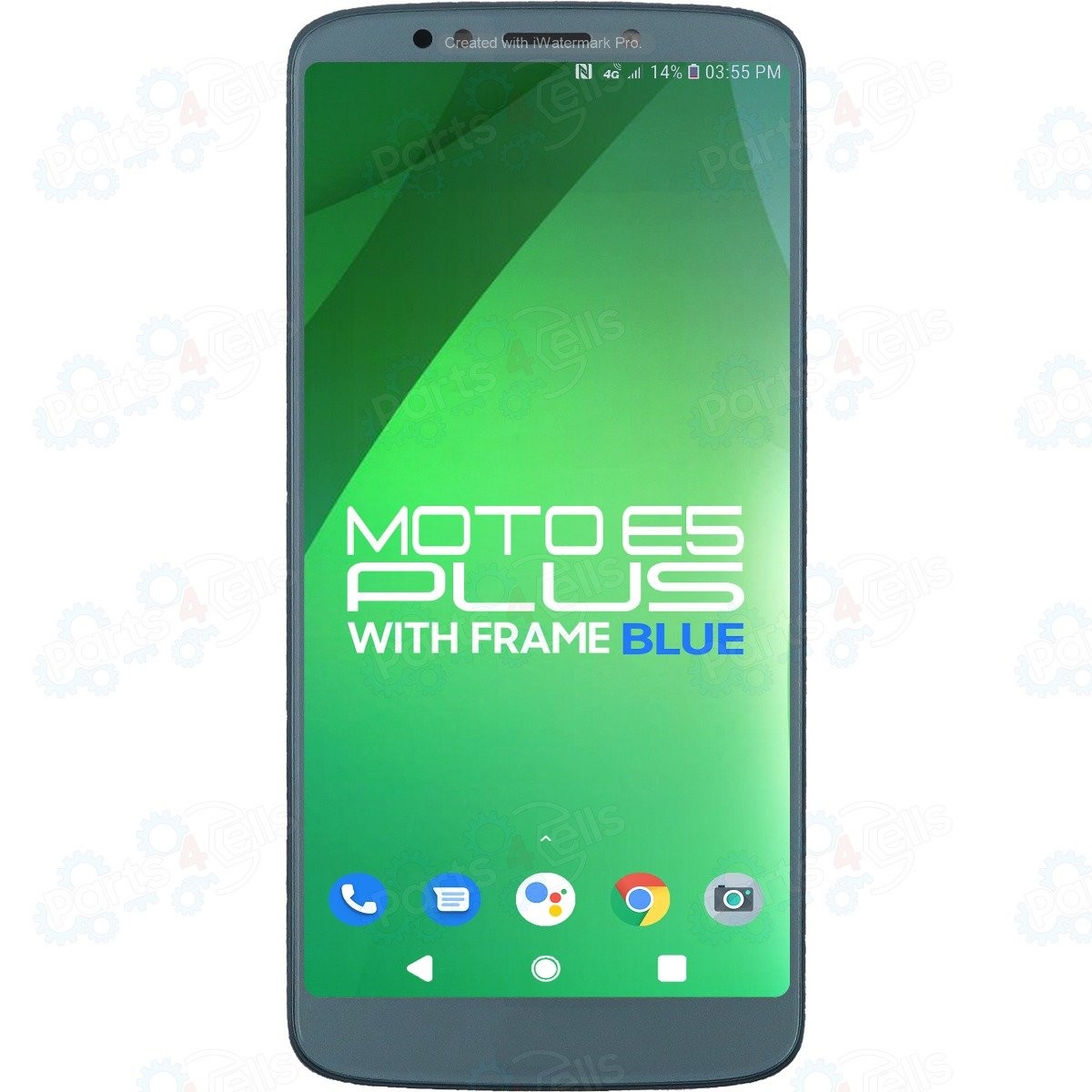 For Motorola Moto E5 Plus XT1924-7 LCD Display With Touch + Frame Blue Color
