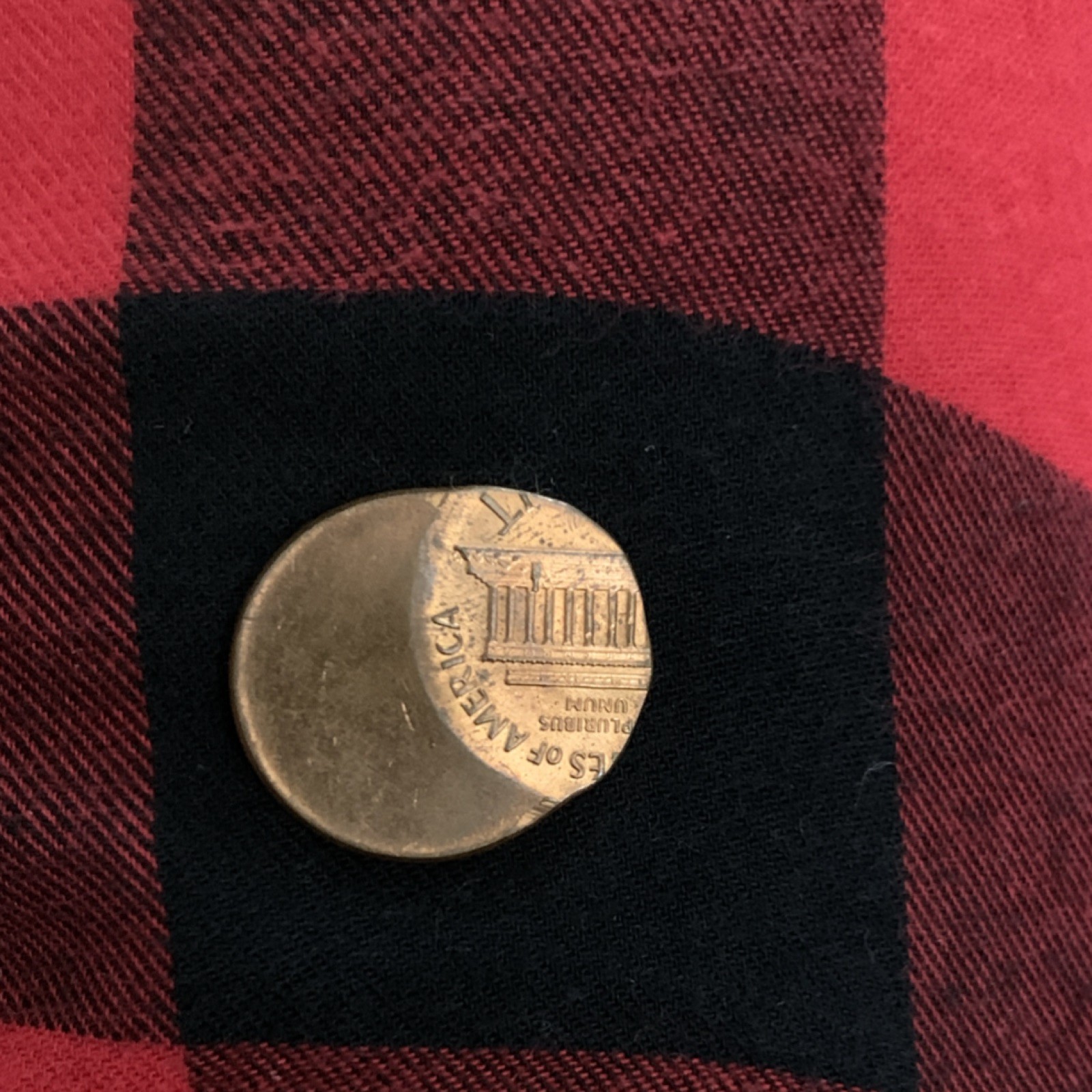 1970-D Lincoln Memorial Penny Small Cent Error Off-Center Partial Strike