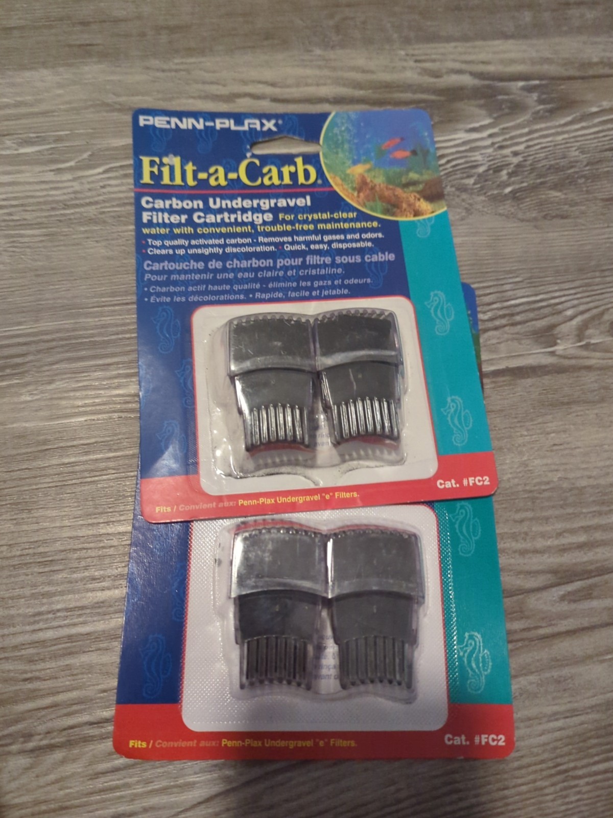 Lot Of 2 Two Packs Penn Plax  Filt-A-Carb for Multi-Pore FC2