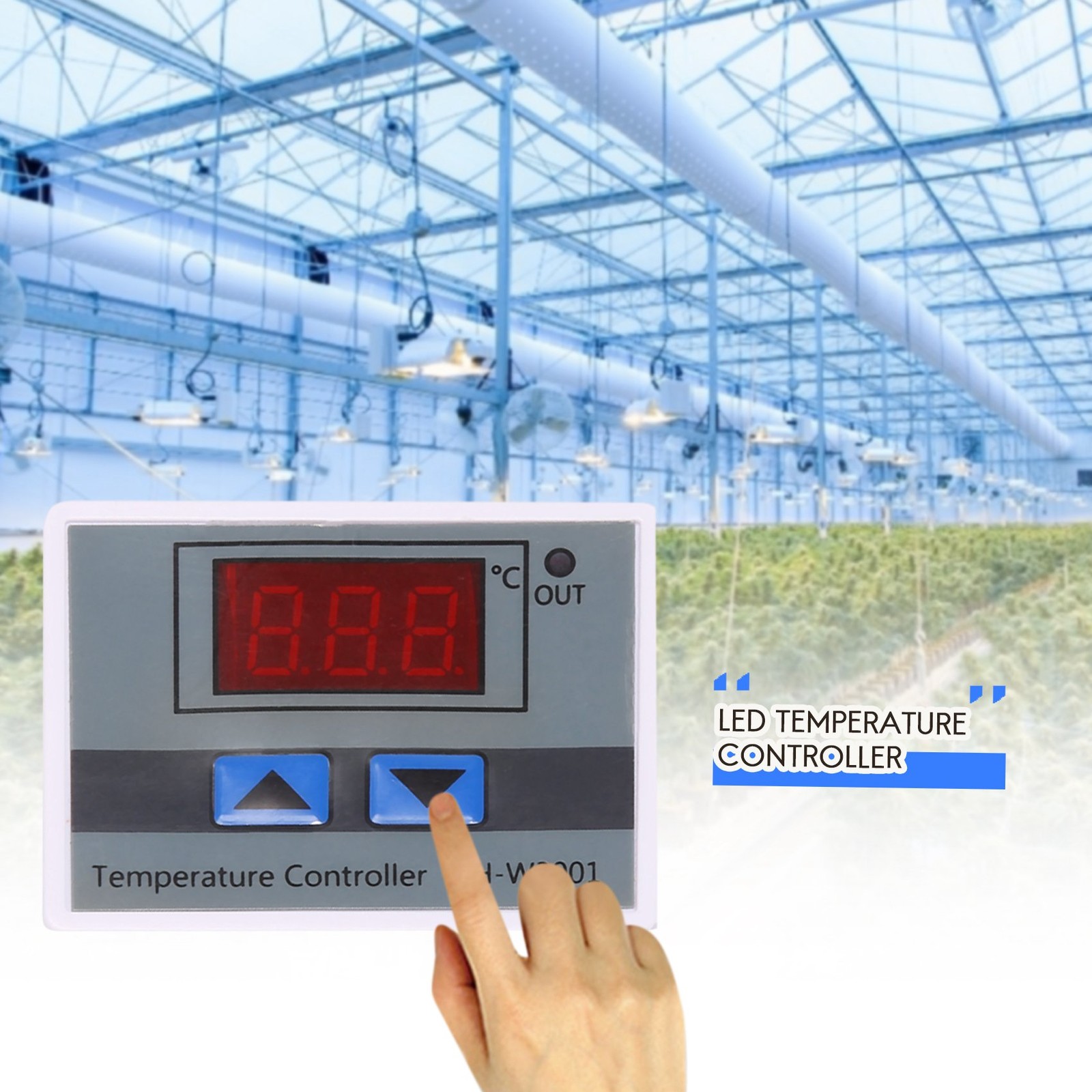 220V Digital LED Temperature Controller 10A Thermostat Control with 3446