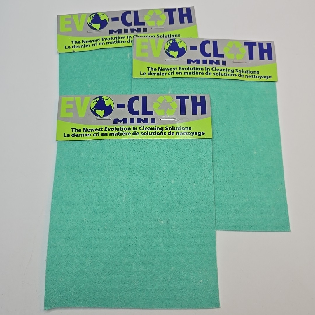 Evo-Cloth Mini Cleaning Solution Super Absorbent Reusable Eco-Friendly Pack Lot