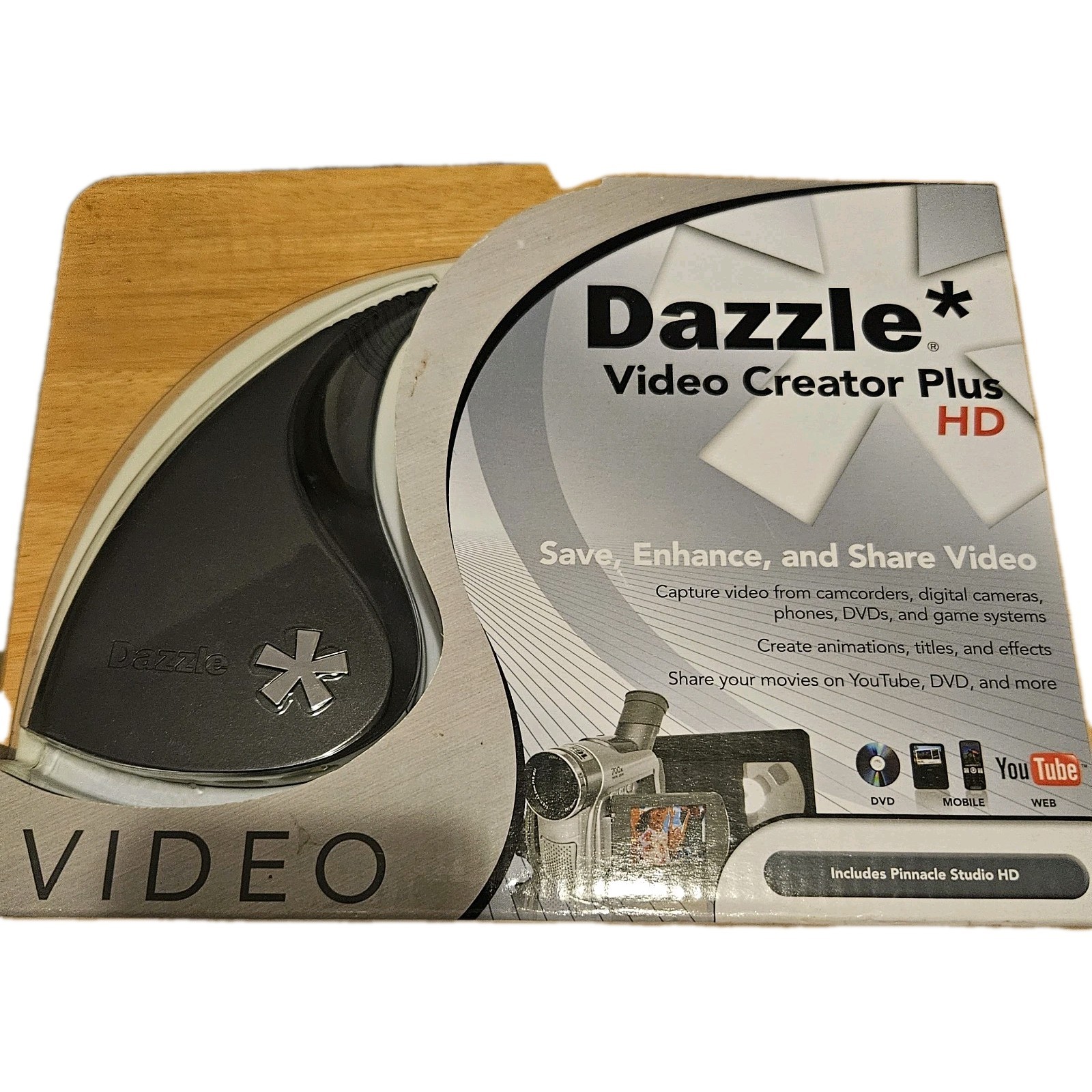 Dazzle Video Creator Plus HD DVC-107 USB Video Capture Device Open Box