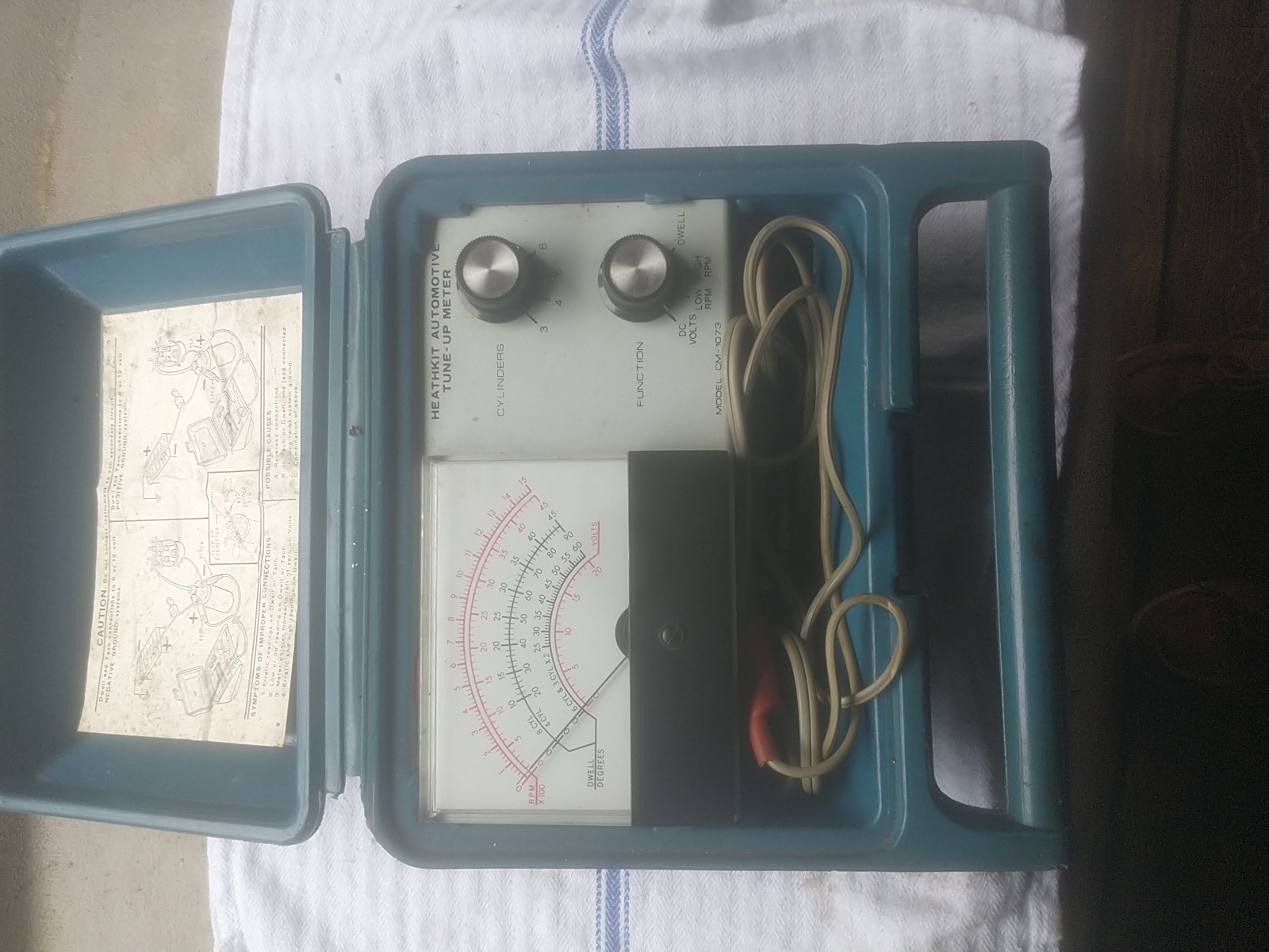 Heathkit Auto Tuneup Meter Cm-1973  In Very Good Condition.