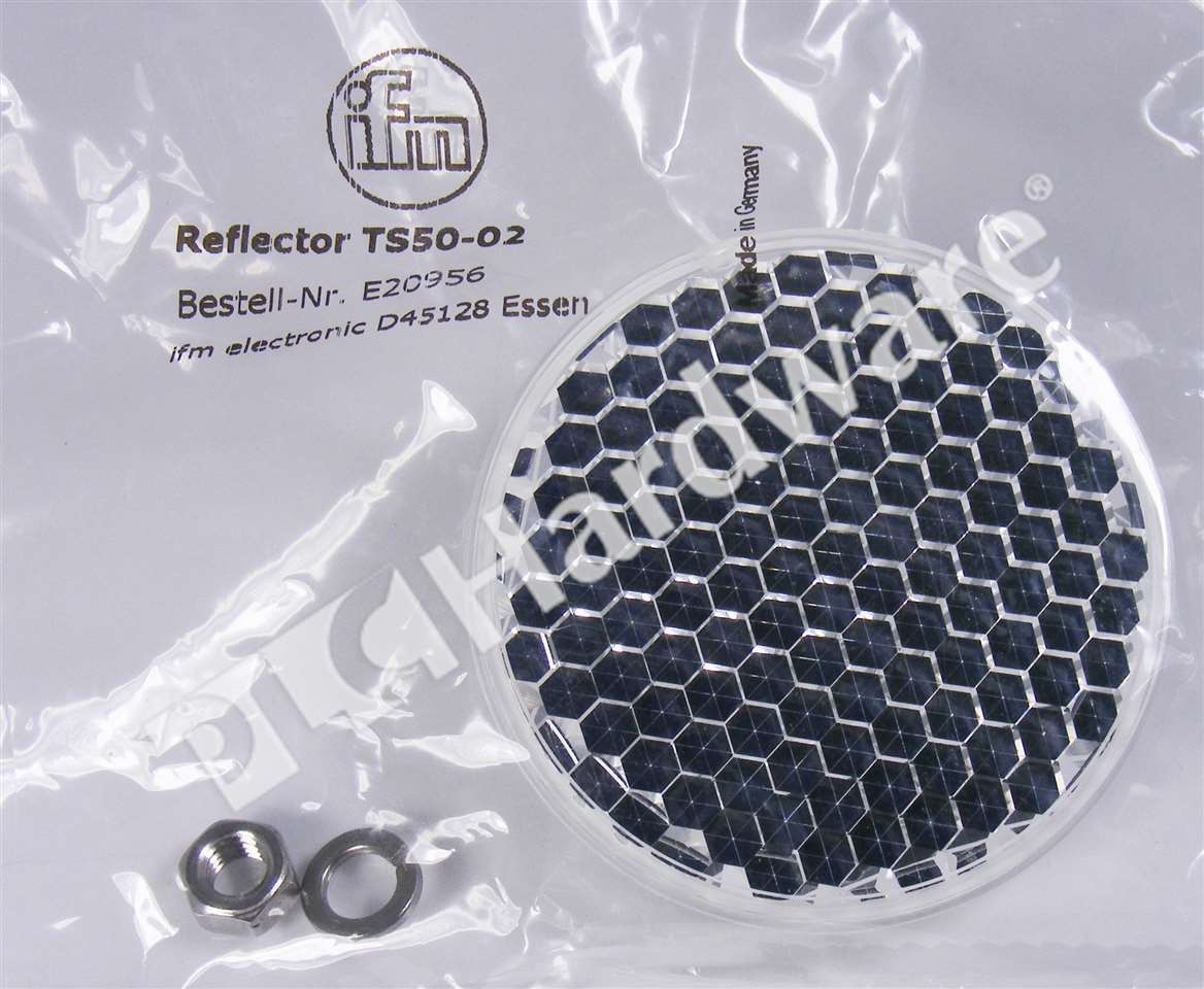 New Sealed IFM EFECTOR TS50-02 Prismatic Reflector f/ Photoelectric Sensors 50mm