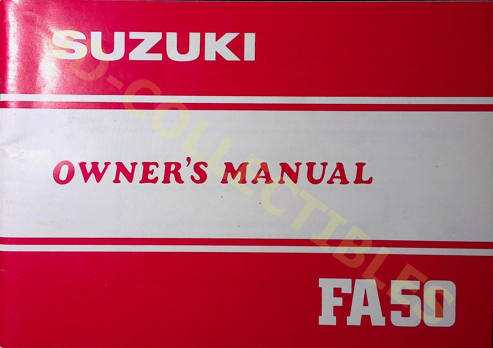 Suzuki FA50 Owners Manual Guide Original Motorcycle Scooter Handbook
