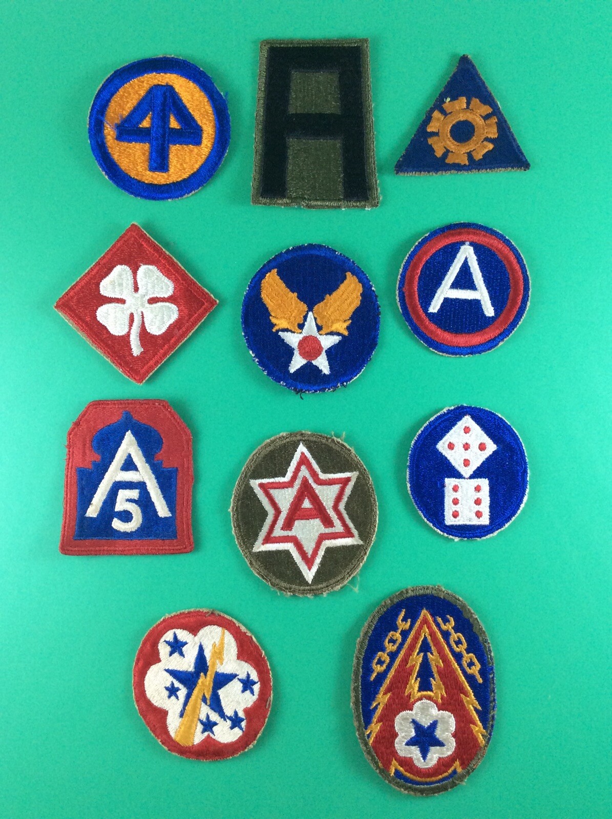 WWII US Army / AAF Air Force Patches  Lot of 11