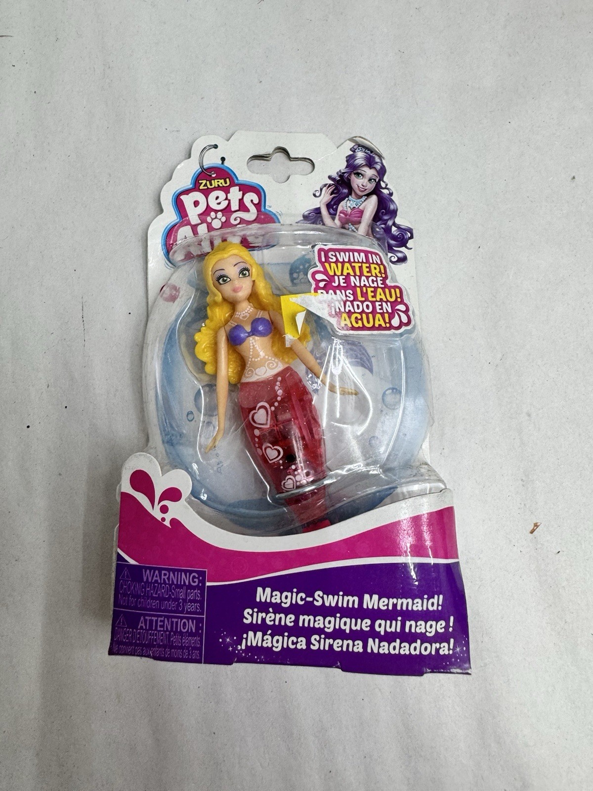 New ZURU PETS ALIVE MAGIC SWIM MERMAID ANASTASIA Water Activated Robotic Toy