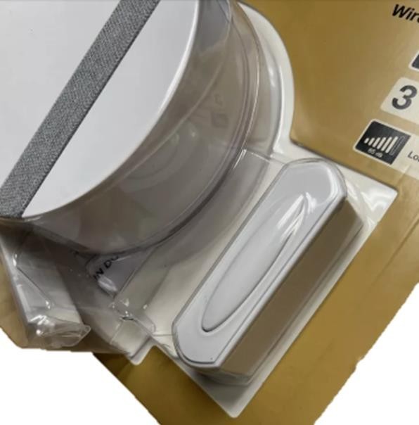 Hampton Bay Wireless Plug-In Doorbell Kit with Wireless Push Button White