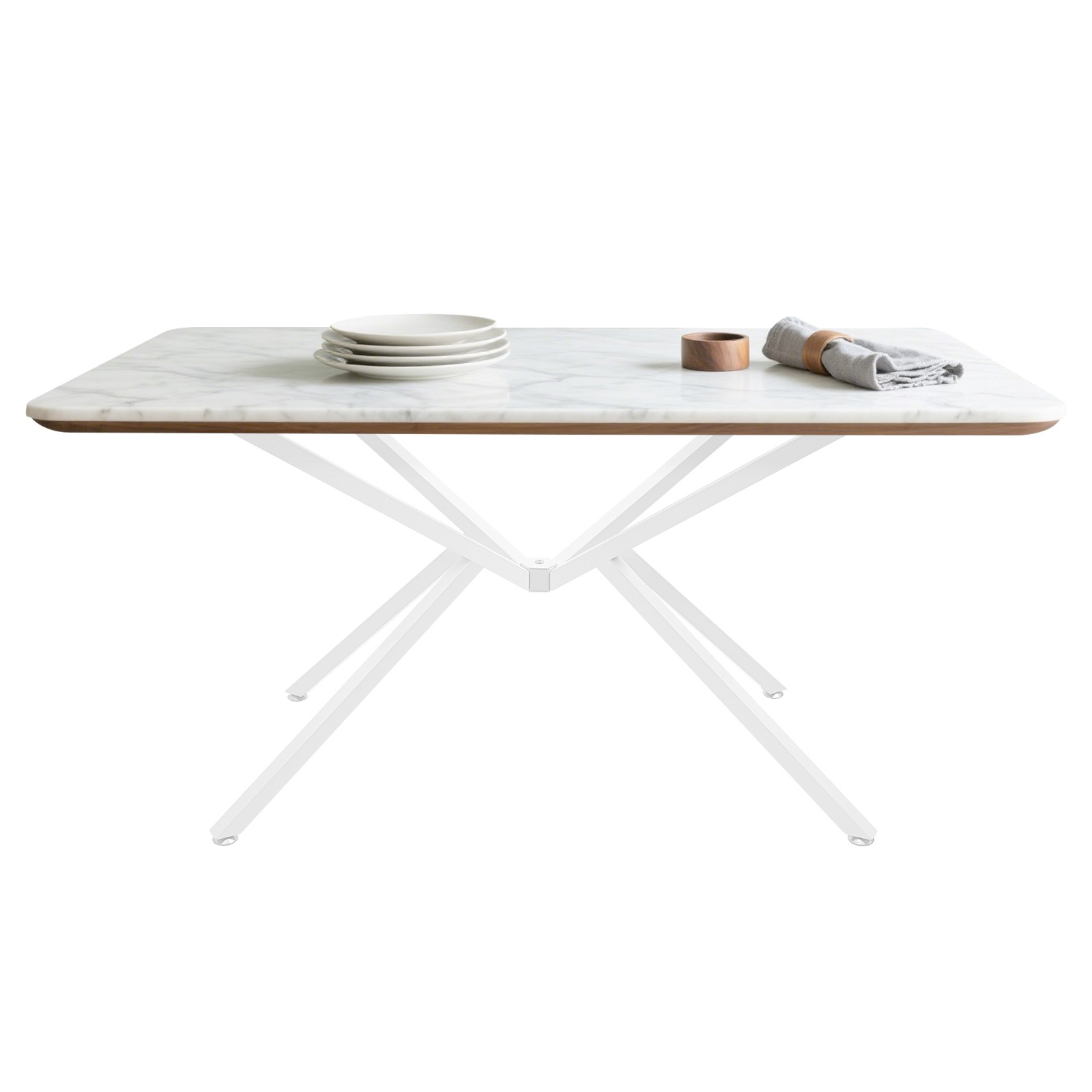 Modern Metal Table Legs - Adjustable Crossed-Leg Design for Furniture