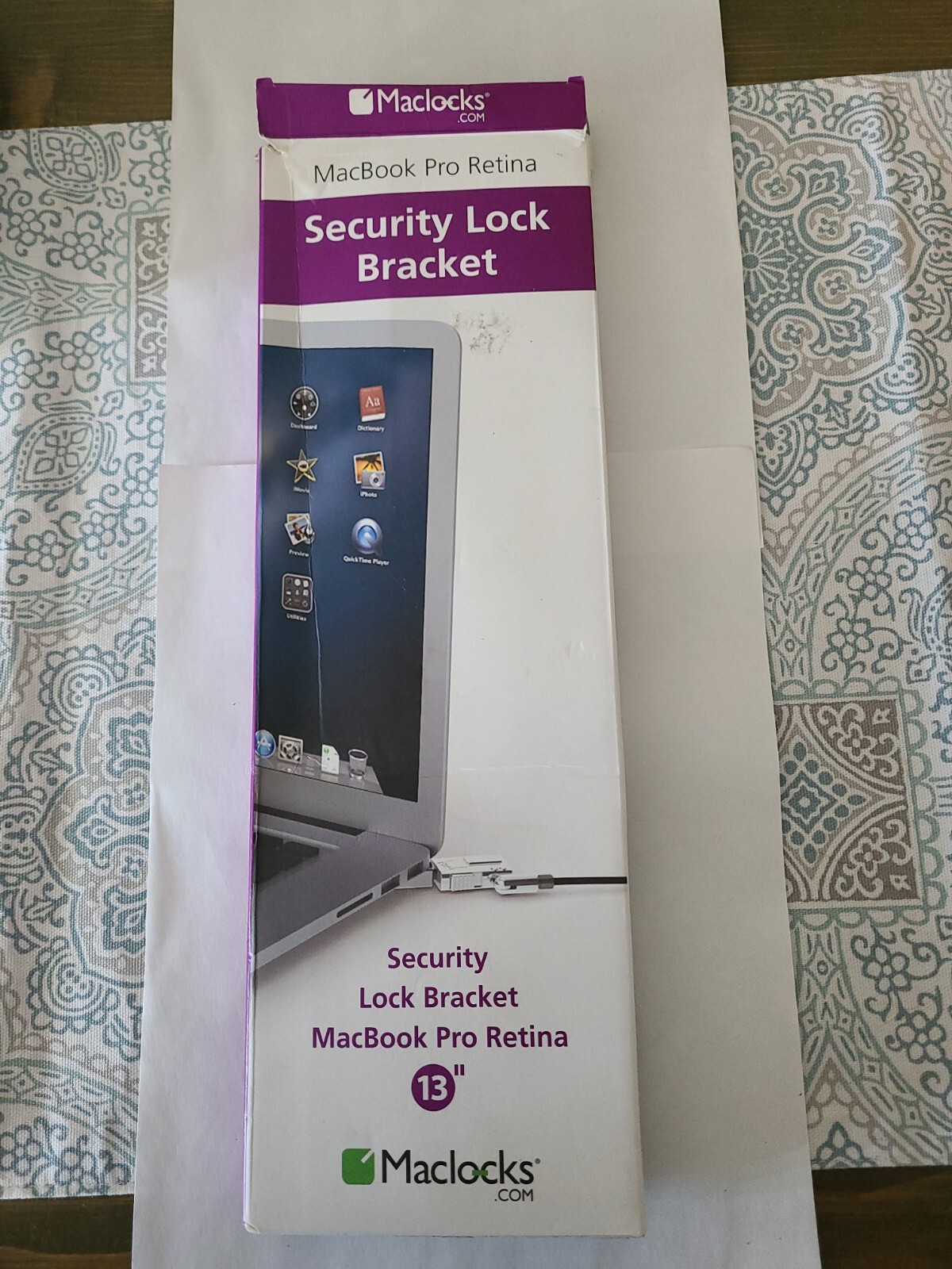 Maclocks Security Lock Bracket for 13" MacBook Pro Retina. Open box, new stock.