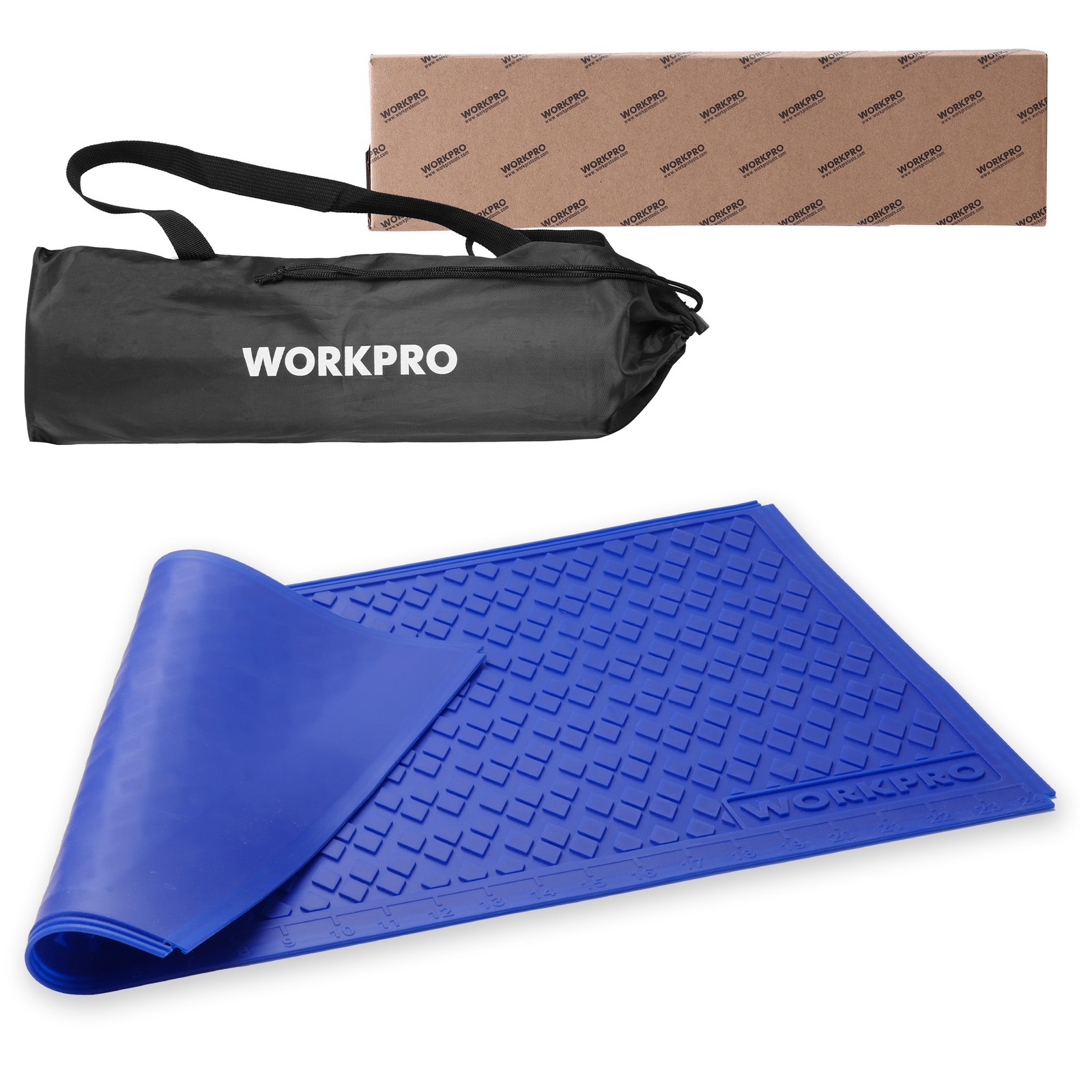 WORKPRO Silicone Glue Mat Non-Stick Heat-Resistant Silicone Pad for Resin & DIY