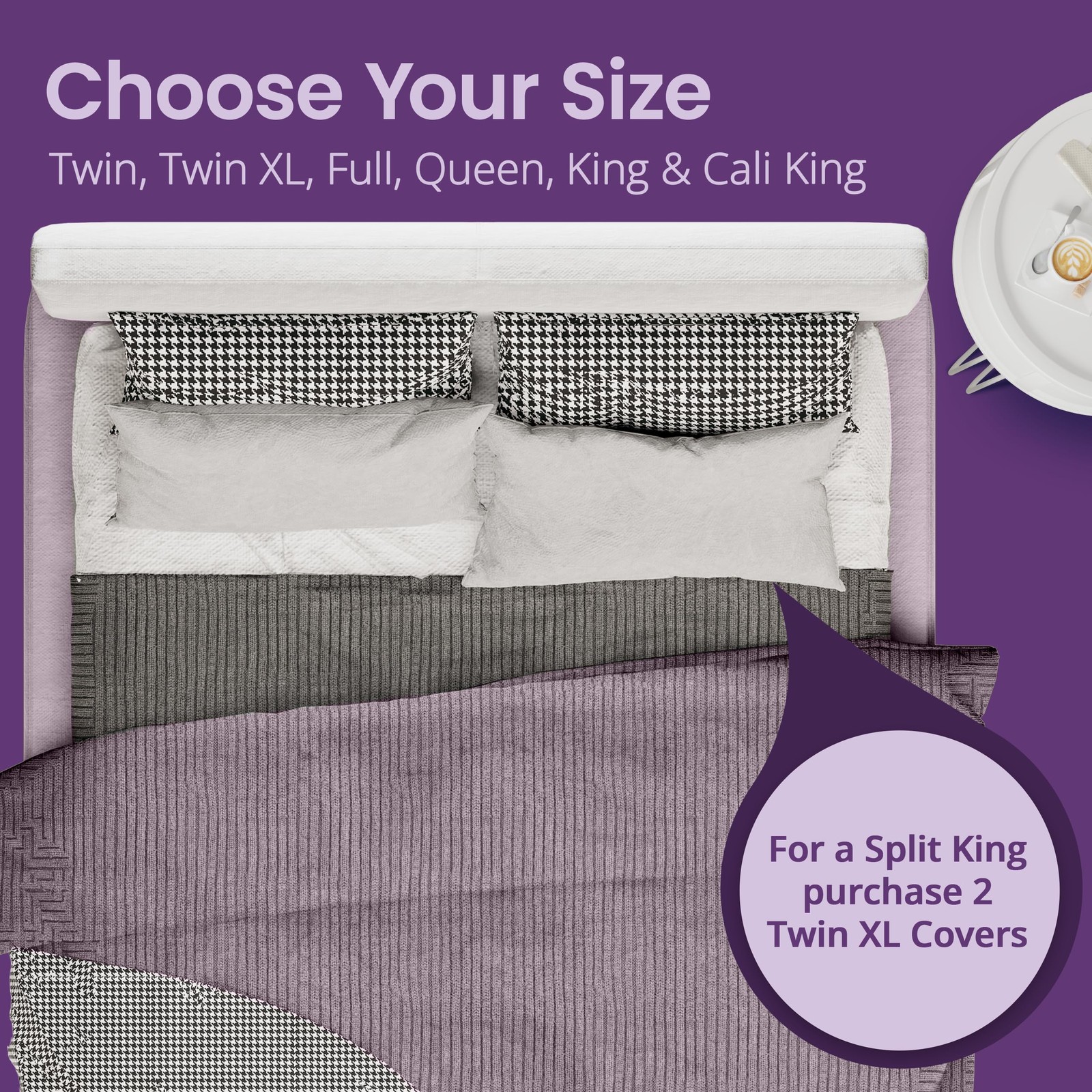 SafeRest CloudGuard - Full Size Hybrid Mattress Protector & Pad Full, White