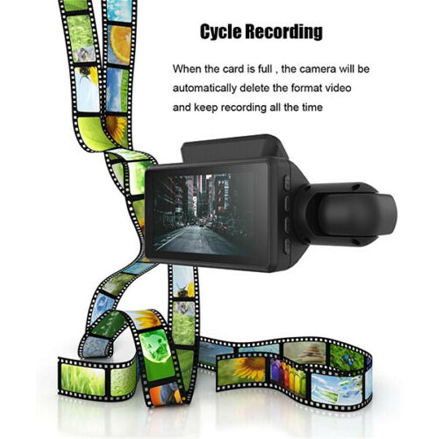 Touch Screen Dash Cam 3" 1080P Dual Lens Car DVR Recorder Camera Looprecording