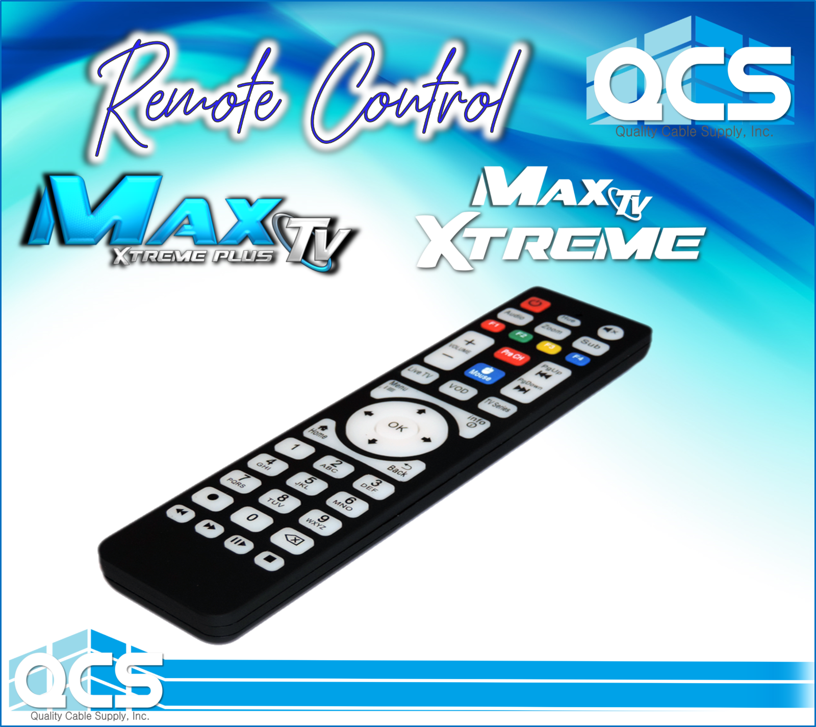 Remote Control EXCLUSIVE for MaxTV Xtreme & MaxTV Xtreme Plus