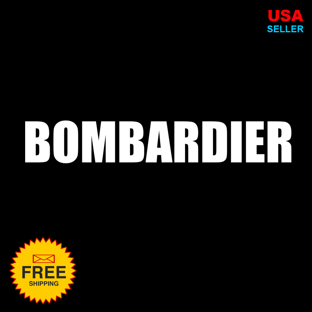 BOMBARDIER Vinyl Decal Waterproof Premium Extreme Sport Jet-ski Sticker