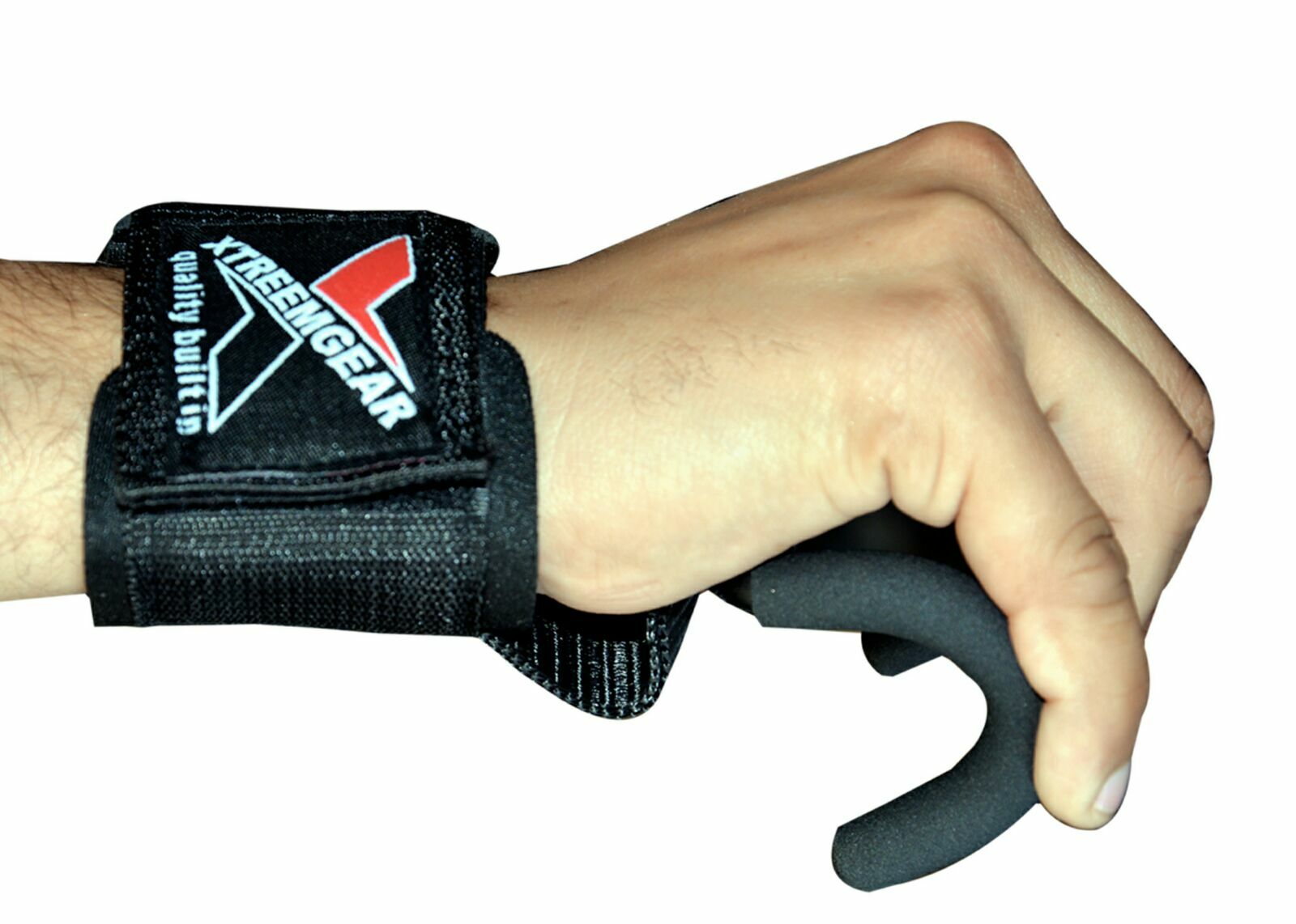 Power Weight Lifting Gym Training Hook Fitness Grips Straps Wrist Bandages sport