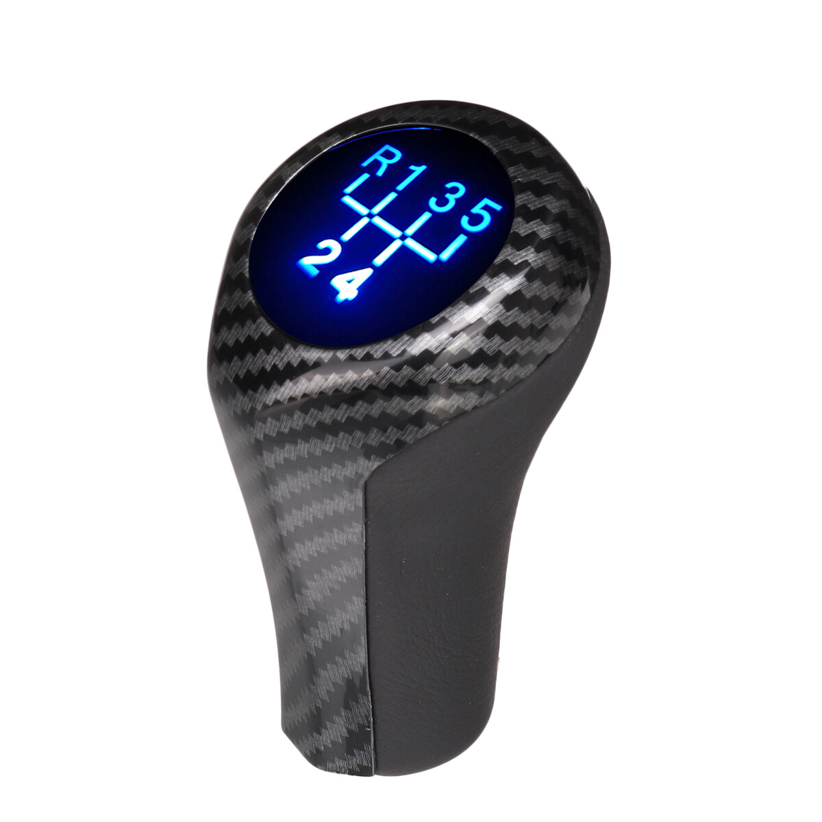 5 gear shift button shift lever PU leather carben look for BMW E46 E90 E91 X1