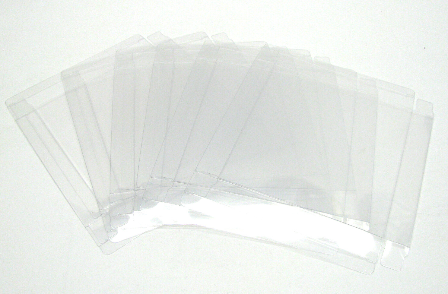 10x SONY PS1 JAPAN OVERSIZED IMPORT CIB - CLEAR PROTECTIVE BOX PROTECTOR SLEEVE