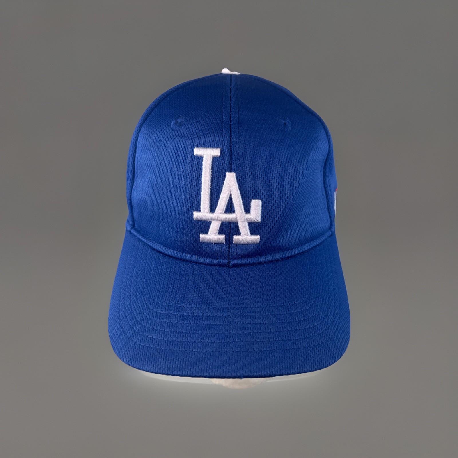 Los Angeles LA white Letter on Royal Blue Youth Hat Cap Team MLB Hook Loop
