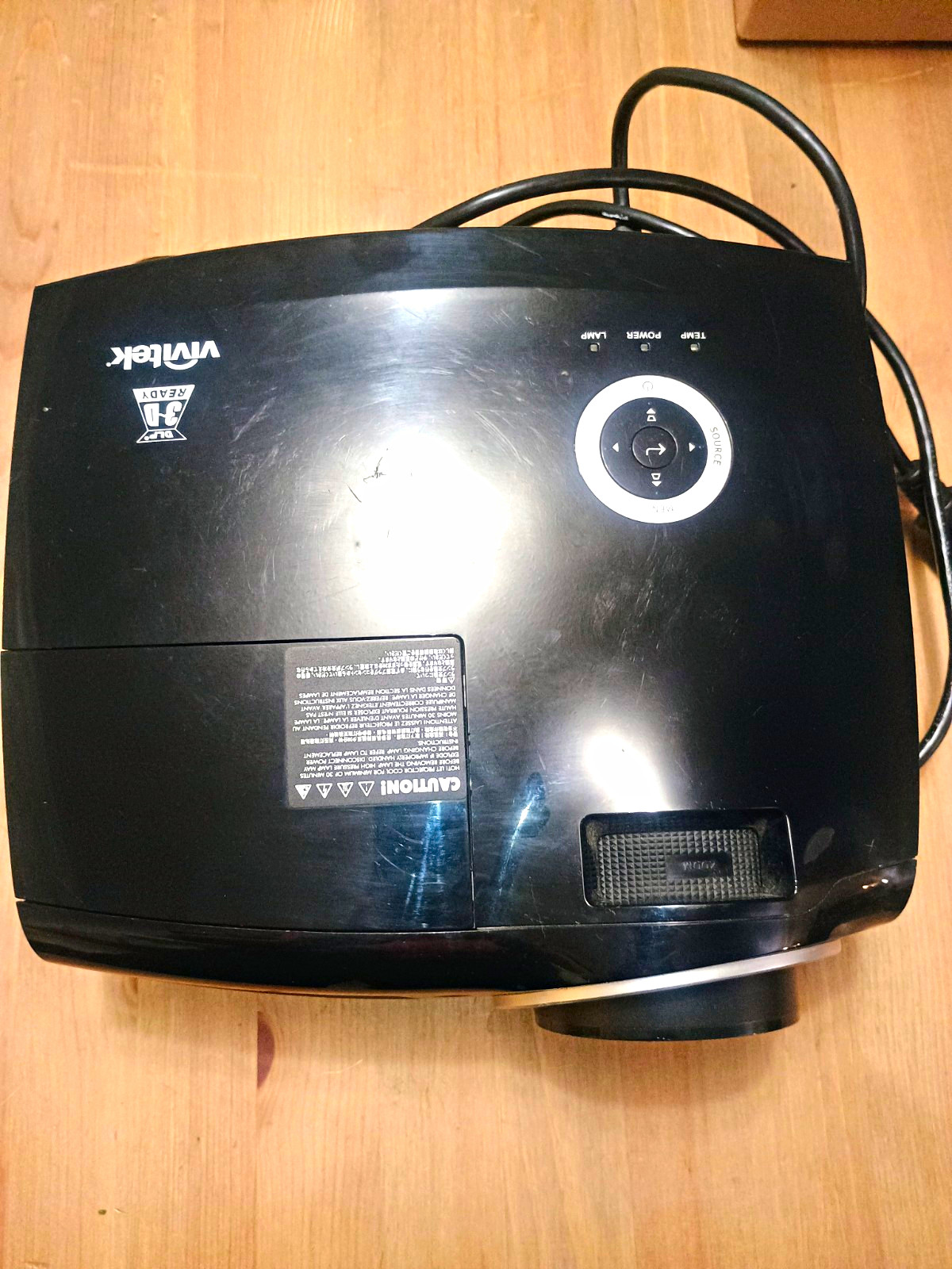 Vivitek DLP Desktop Projector Black HDMI VGA USB S-Video Composite