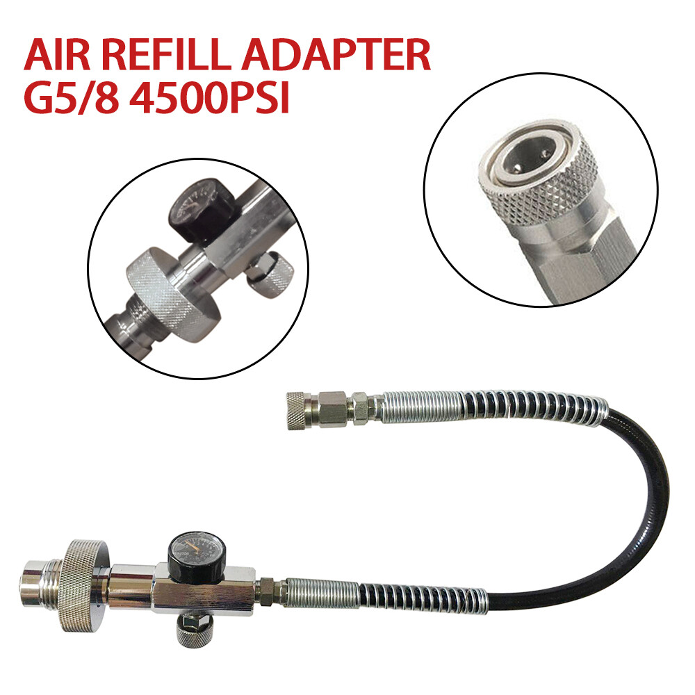 Paintball PCP filling station 300 bar/4500psi filling charging adapter and hose DE