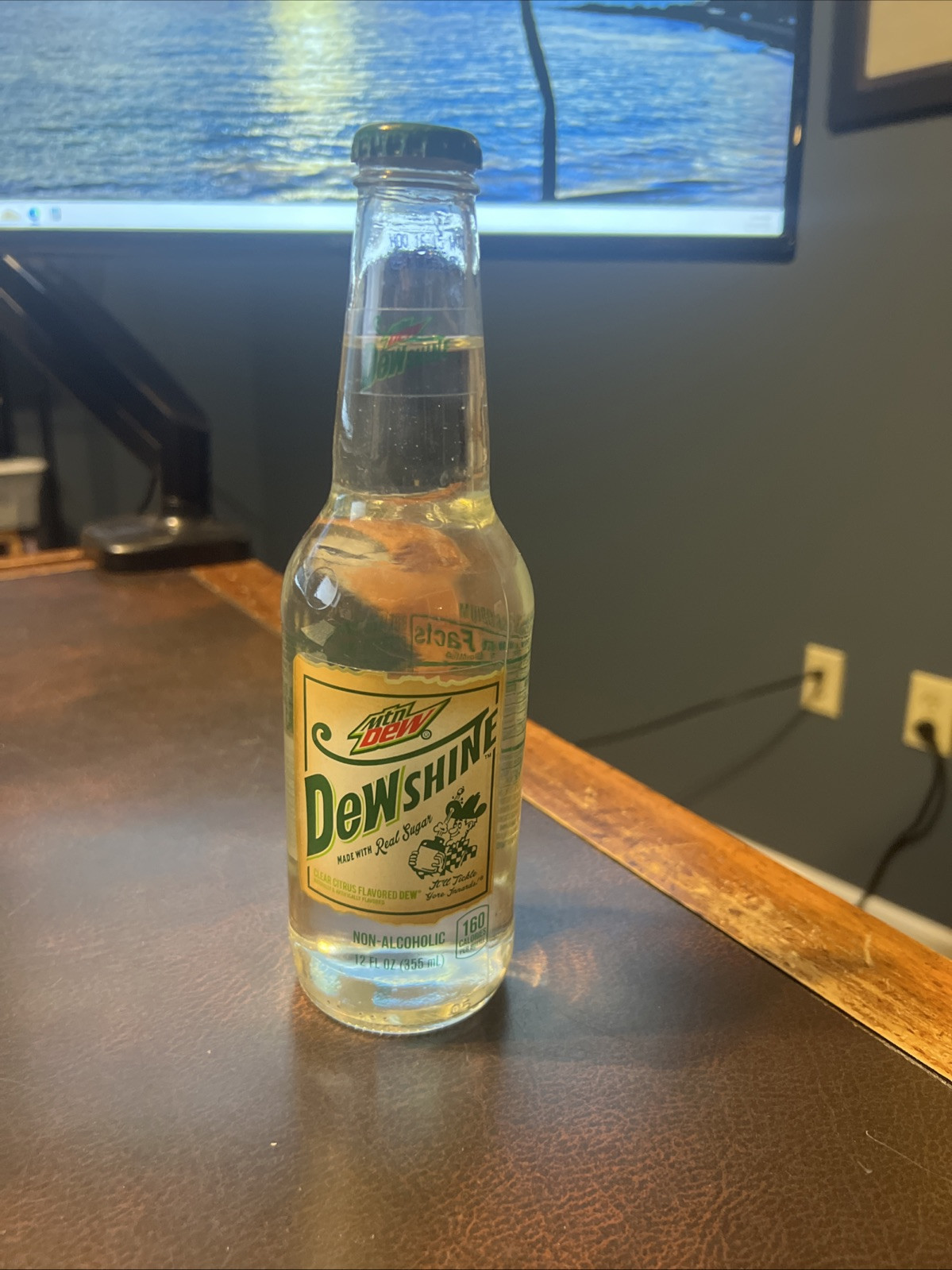 Vtg Pepsi Pepsi-Cola Soda Bottle Mt. Mountain Dew Dewshine Unopened