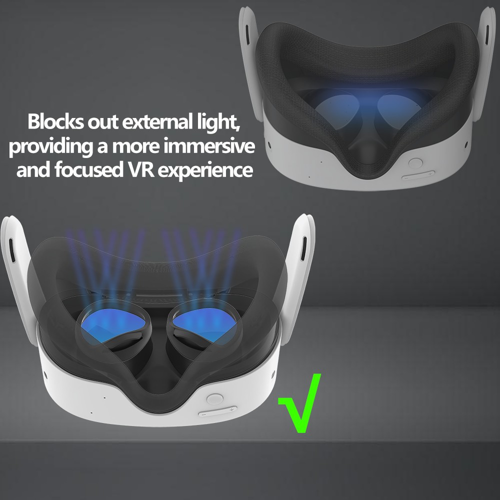 Suitable for meta quest3s blackout lens anti-scratch protective frame