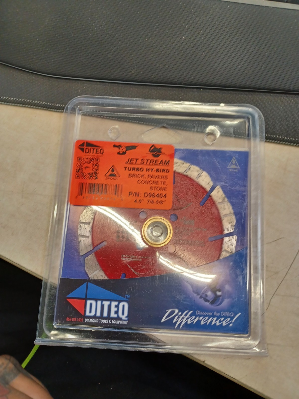 Diteq Jet Stream 4 1/2 Inch Segmented Turbo Rim Diamond Blade For Masonry D96404