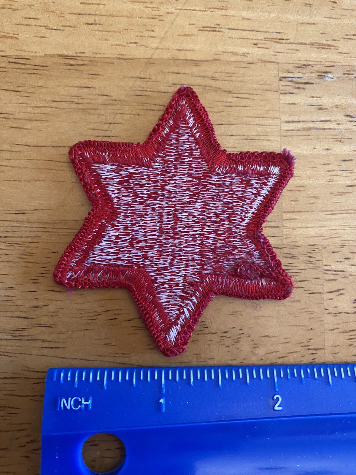 US Army 6th Infantry Division Red 6 Pointed Star Patch INV5079