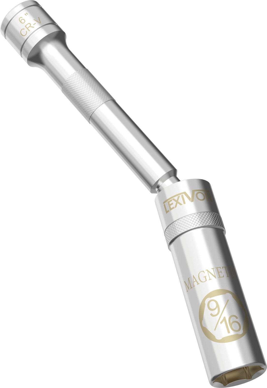 LEXIVON 9/16-Inch Spark Plug Swivel Socket, 3/8" Drive x x 6-Inch