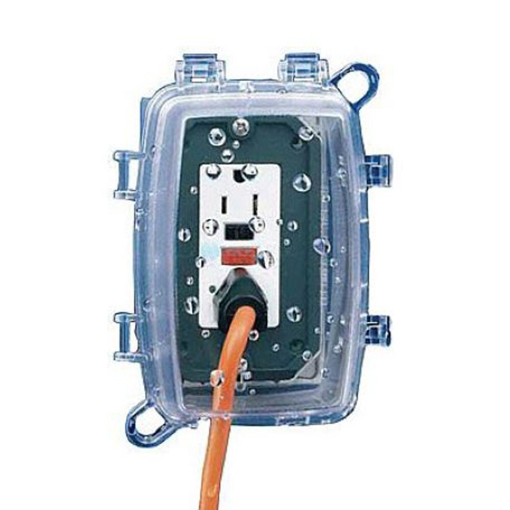 Dottie FG1110C 3-5/8″ Depth Multi-Guard Weatherproof Receptacle Cover, 1 Gang