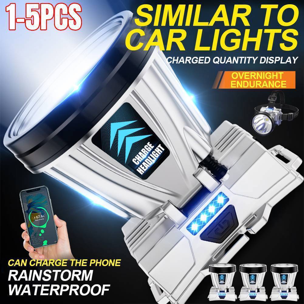 Super Bright LED Headlamp USB Rechargeable Headlight Head Torch Flashlight US