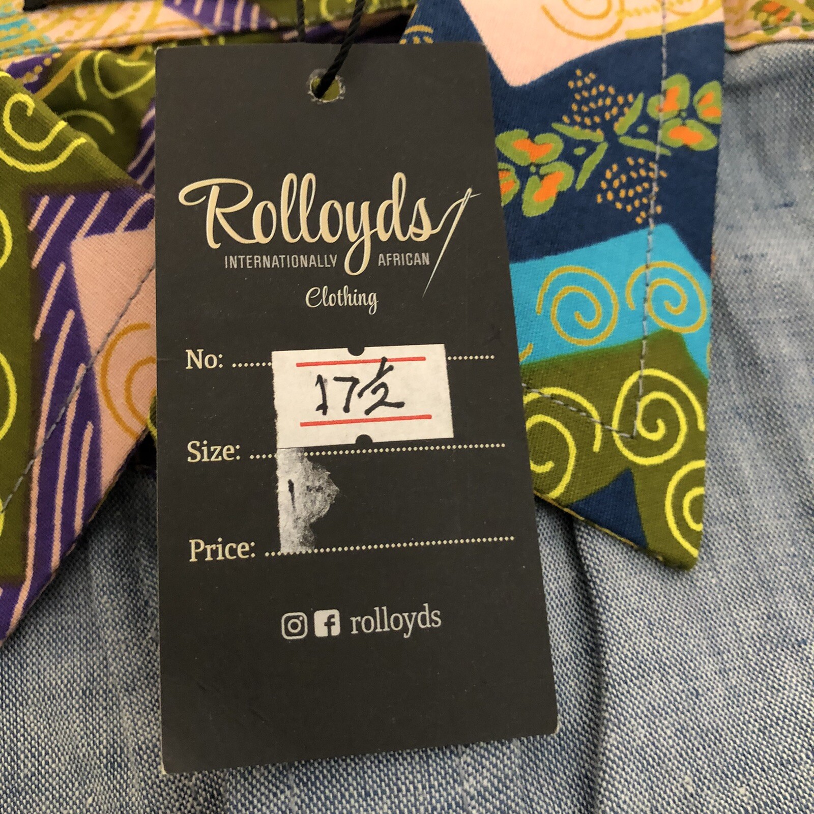 Rolloyds African Clothing Mens Shirt NWT